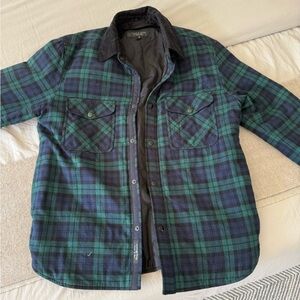 Men's Green and Blue Plaid Jacket Rag and bone